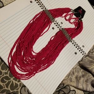 Paparazzi Accessories: Hot Pink Seedbead Necklace